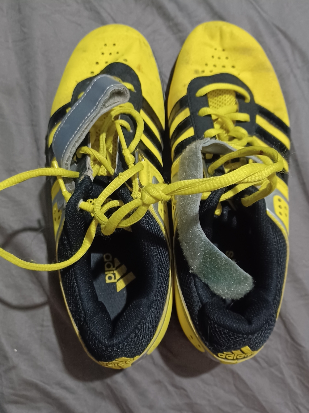 Adidas Yellow & Black Athletic Shoes